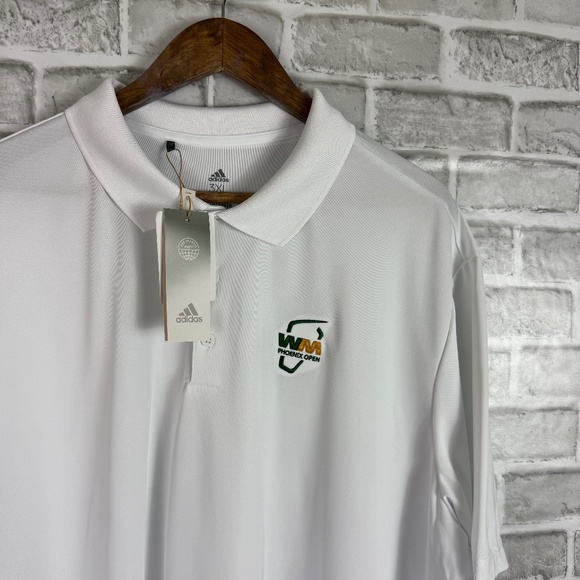 Adidas x Waste Management Phoenix Open White Performance Golf Polo Mens 3XL